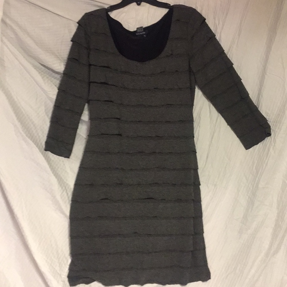 Long sleeve Gray Mini dress  -Size XL